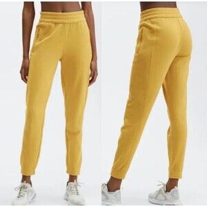 Fabletics Mustard Yellow High Waisted‎ Slim Joggers Sweatpants  XXL 14 -16 NWT